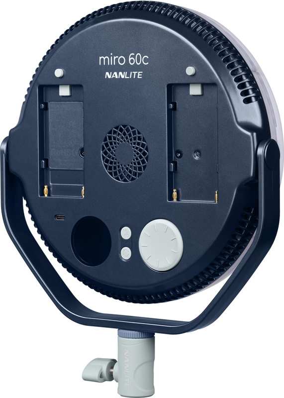 Nanlite Miro 60c LED Full-color Round Panel Light  (Midnight Blue) - 11