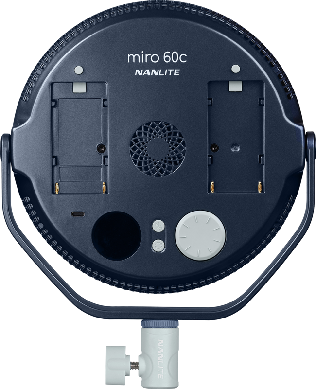 Nanlite Miro 60c LED Full-color Round Panel Light  (Midnight Blue) - 6