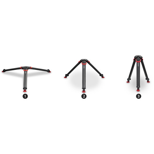 Sachtler FSB 10 FT MS flowtech 100 Tripod System - 4
