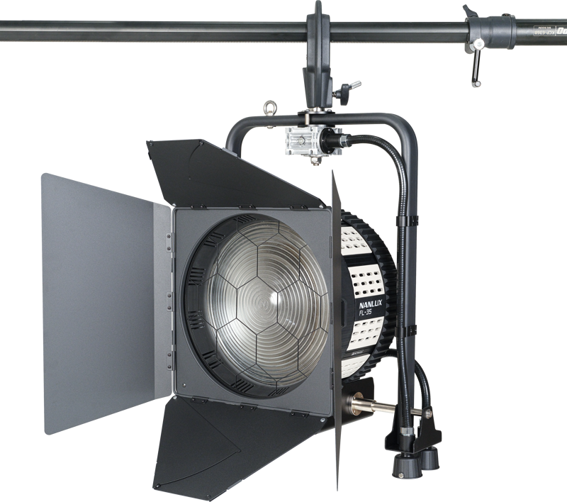Nanlux FL-35 Fresnel Lens with Pole-Operated Yoke