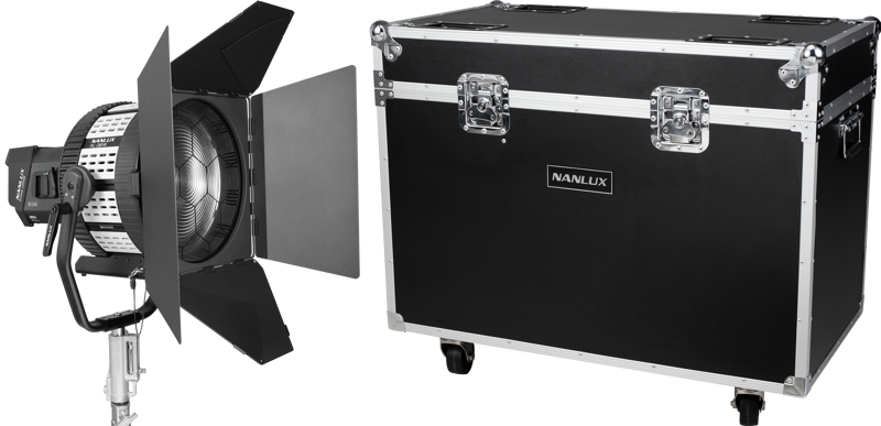 Nanlux Evoke 1200B Spot Light with FL-35YK Fresnel Lens and Flight Case