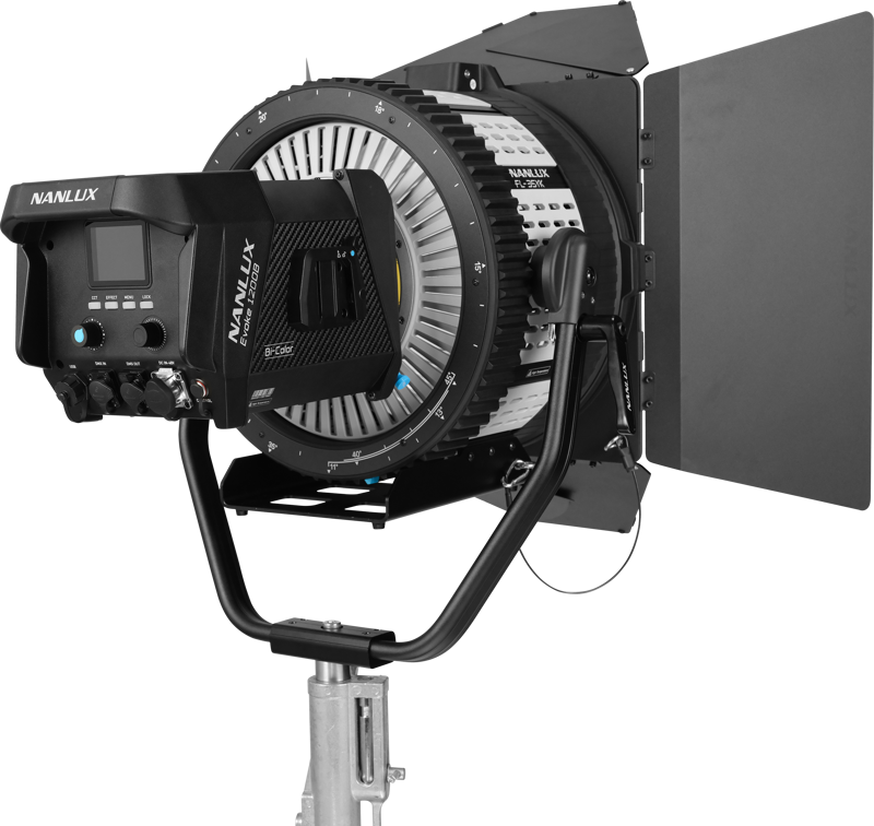 Nanlux Evoke 1200B Spot Light with FL-35YK Fresnel Lens and Flight Case - 9