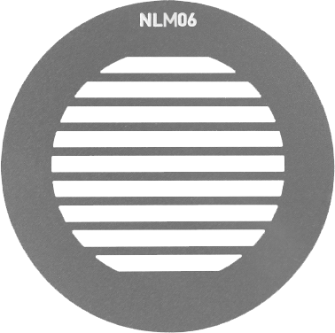 Nanlux NL&nbsp;Mount&nbsp;Projection&nbsp;Attachment&nbsp;GOBO&nbsp;Set&nbsp;1 - 9