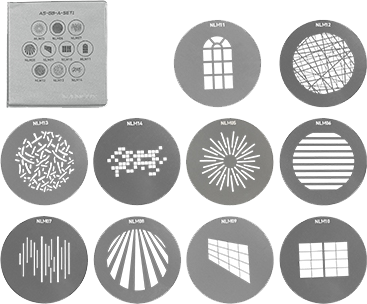 Nanlux NL&nbsp;Mount&nbsp;Projection&nbsp;Attachment&nbsp;GOBO&nbsp;Set&nbsp;1