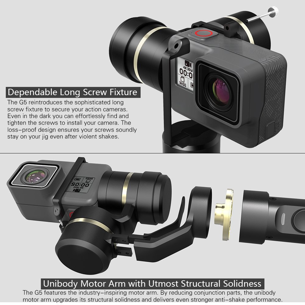 G5 Handheld Gimbal stabilizer for GoPro HERO5 / HERO4 Feiyu-tech - 5