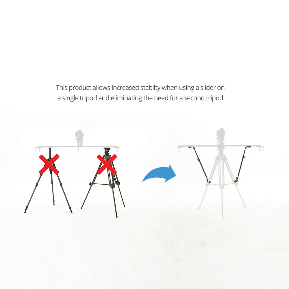 Konova Tripod Stability Arm Support for Camera Slider (2EA) - 4
