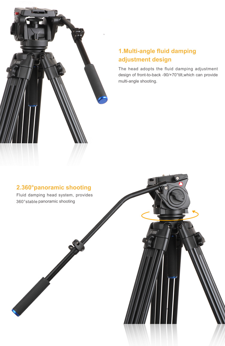 Tripod Vt-3500 Kingjoy + Vt3530  - 4
