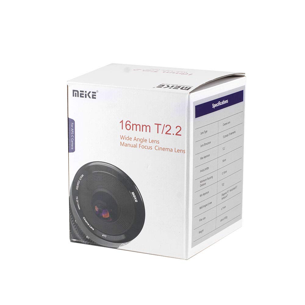 MEIKE 16mm T2.2 Manual Focus Cinema Prime Lins (MFT Mount) – för filmskapare - 3