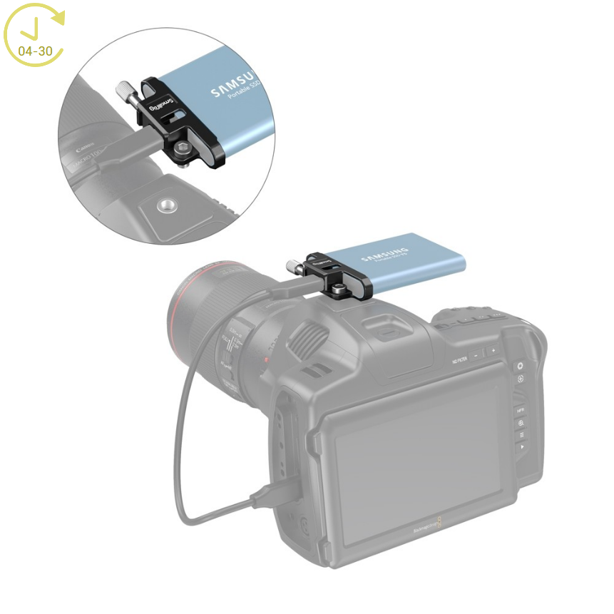 SmallRig T5 SSD Cable Clamp for BMPCC 6K Pro 3300 - 5