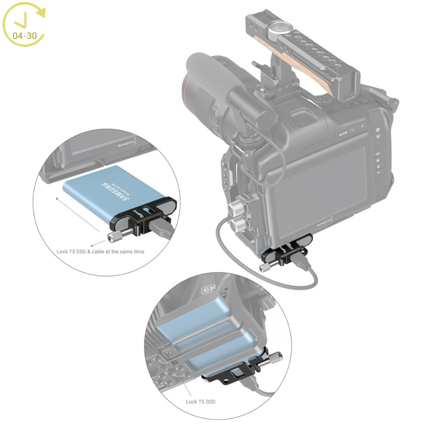 SmallRig T5 SSD Cable Clamp for BMPCC 6K Pro 3300 - 3