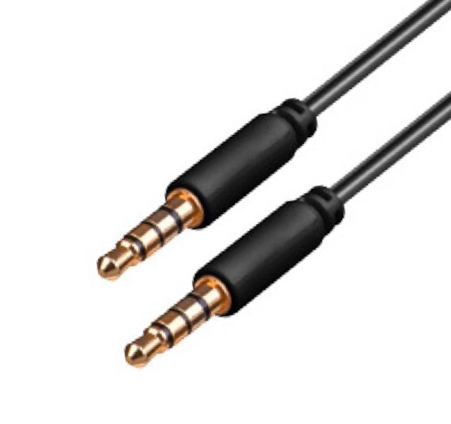 Audioanslutning 3.5mm 4-pol 0,5 m