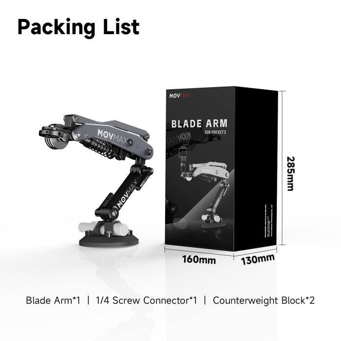 Movmax Blade Arm Suctioncup Car Mount - 3