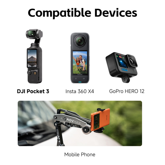 Movmax Blade Arm Suctioncup Car Mount - 4