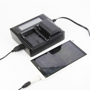 Dual Lcd Charger Usb NP-FW50 - 5