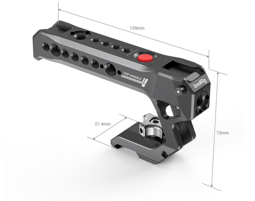 SmallRig NATO Top Handle with Record Start/Stop Remote Trigger for Panasonic Mirrorless Cameras 2880 - 2