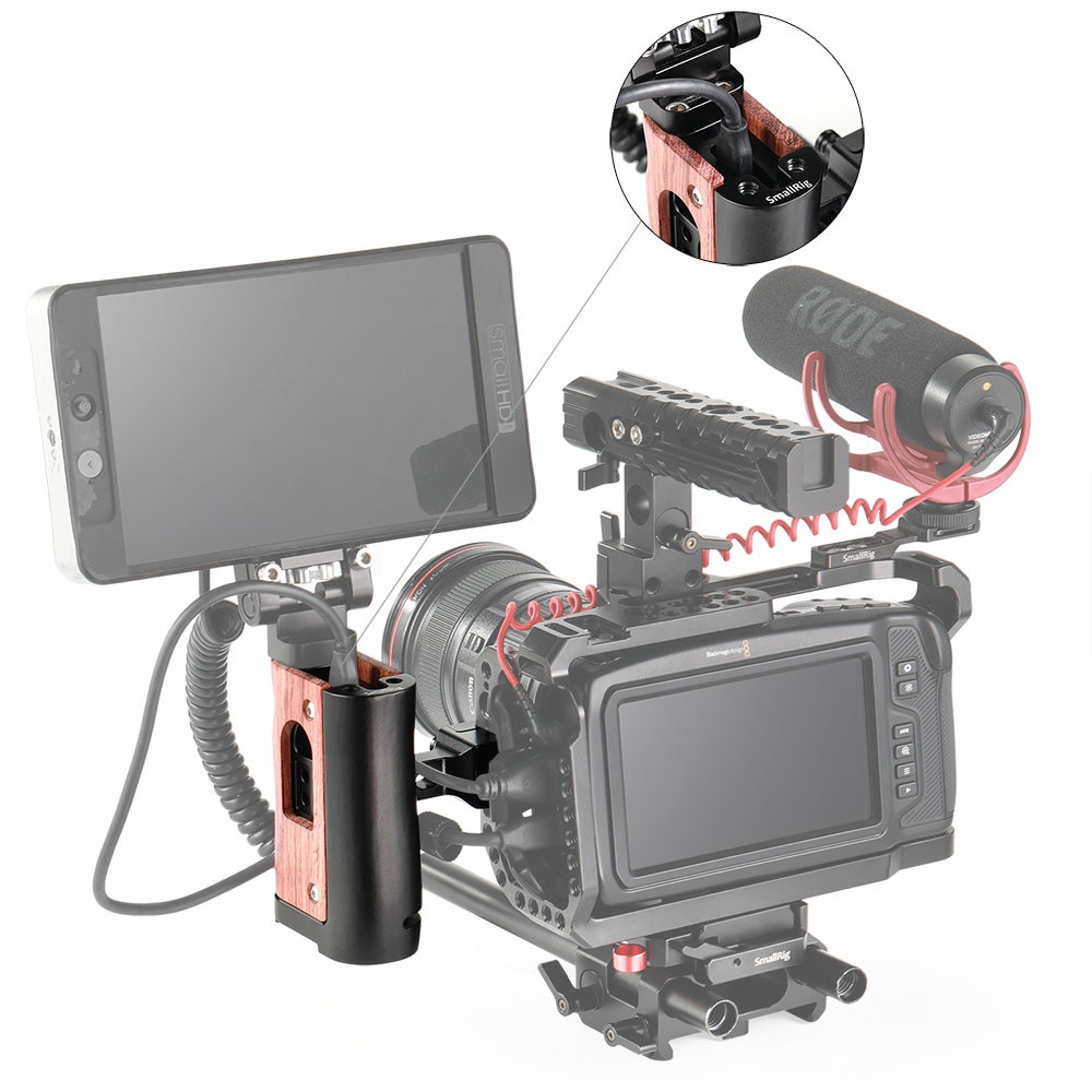 SmallRig NATO Handle for BMPCC 4K and Samsung T5 SSD 2270 - 7
