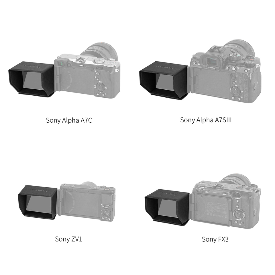 SmallRig Sunhood for Sony Alpha 7 IV/7S III/Alpha 7C/ZV-1/ZV-E10/FX3 Camera 3206 - 2