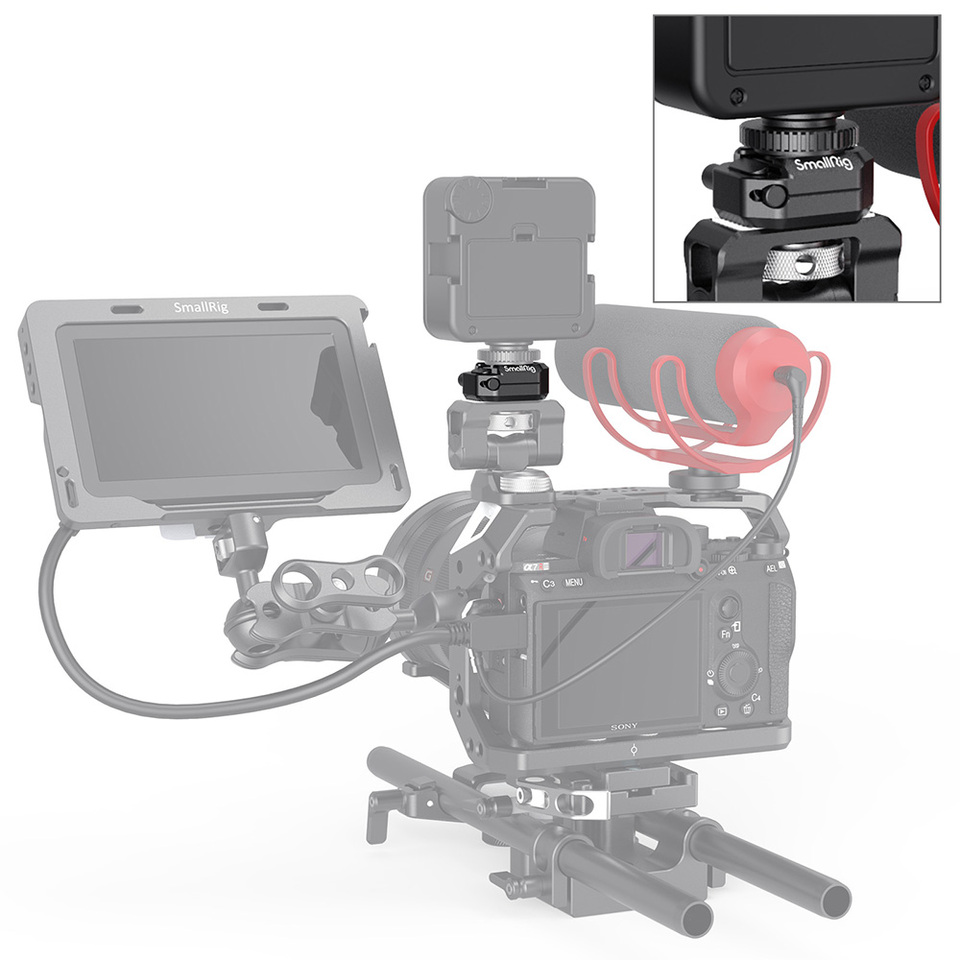 SmallRig Multi-Functional Cold Shoe Mount with Safety Release 2797 - 2