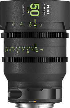 NiSi Cine Lens Athena Prime 50mm T1.9 RF-Mount