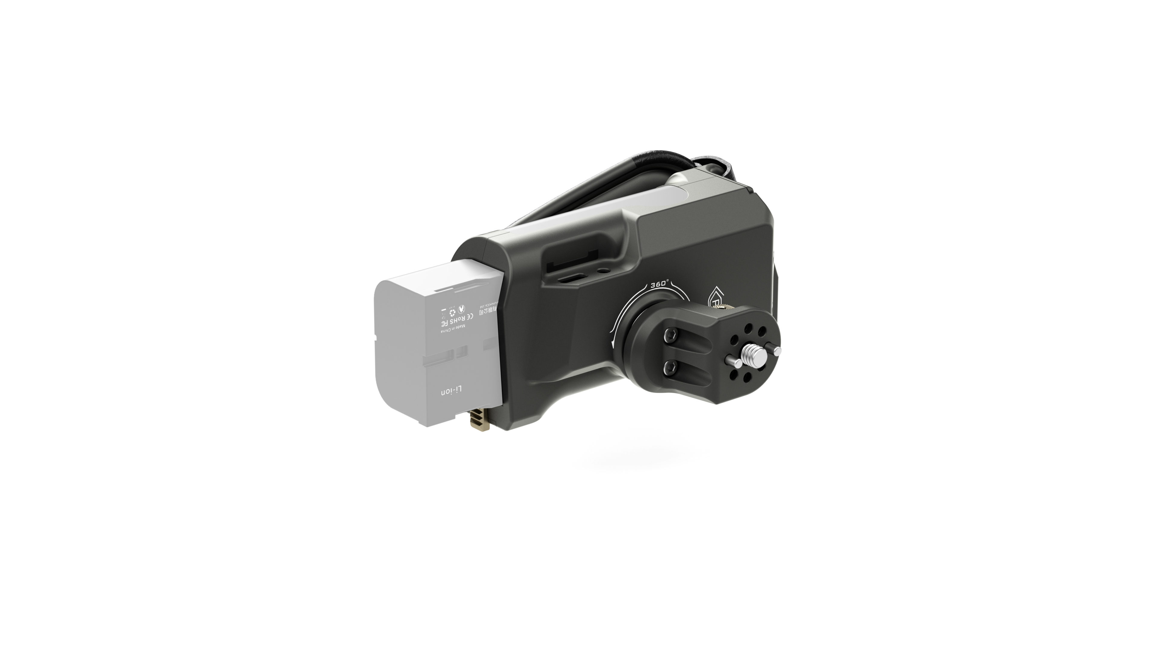 Tilta Tiltaing Left Side Advanced Power Handle with Run/Stop (F570 Battery) - Tilta Gray - 2