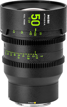NiSi Cine Lens Athena Prime 50mm T1.9 E-Mount (Without Drop-in Filter)