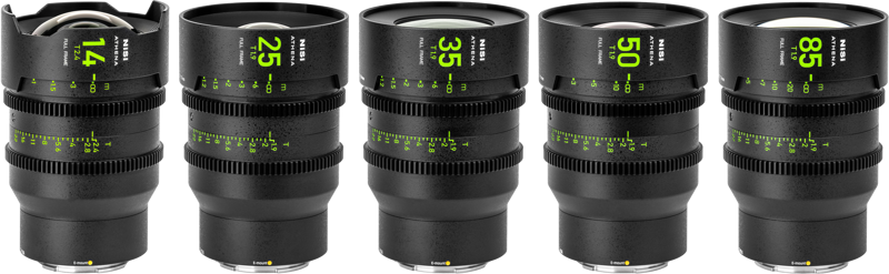 NiSi Cine Lens Set Athena Prime E-Mount (Without Drop-In Filter)