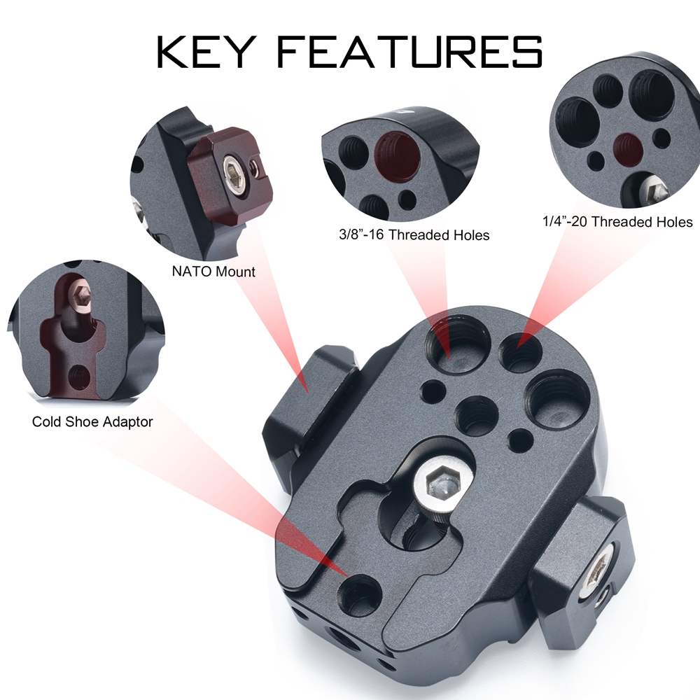 Tilta Battery Handle Base Accessory Mounting Bracket - 10