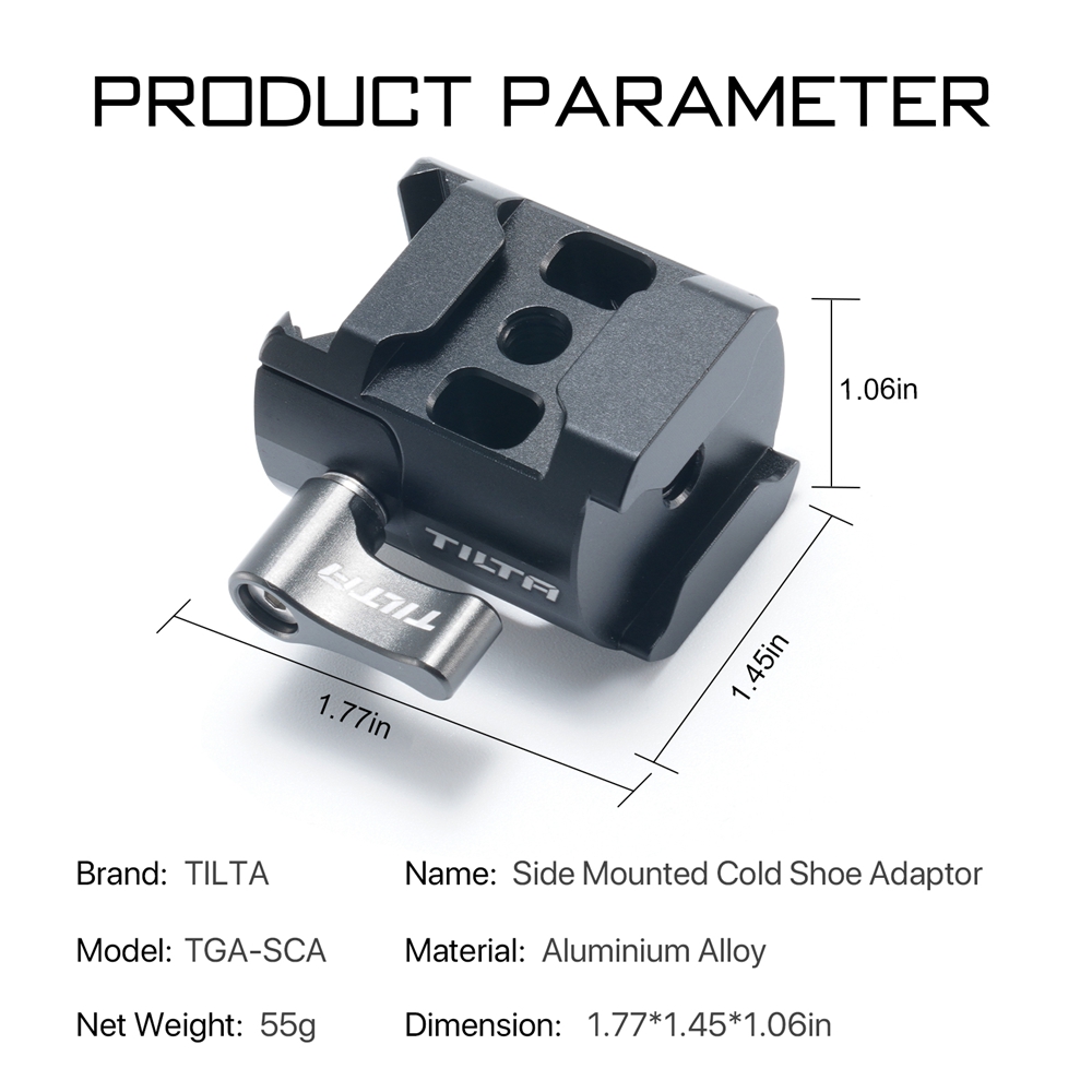 Tilta Side Mounted Cold Shoe Adapter
