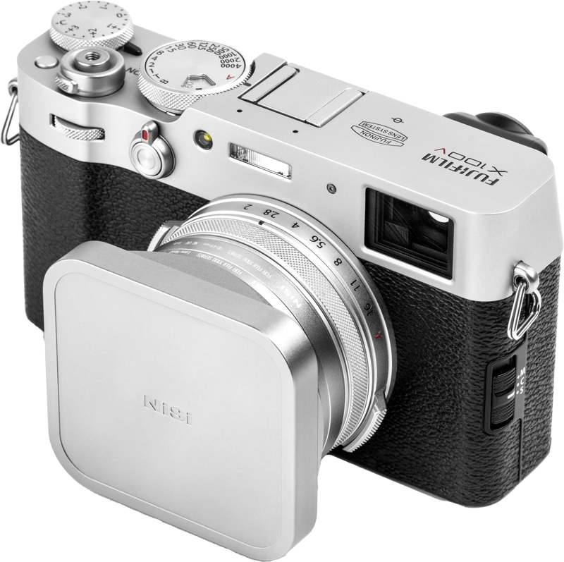 NiSi Lens Hood, UV-Filter & Cap for Fujifilm X100 series Silver - 8
