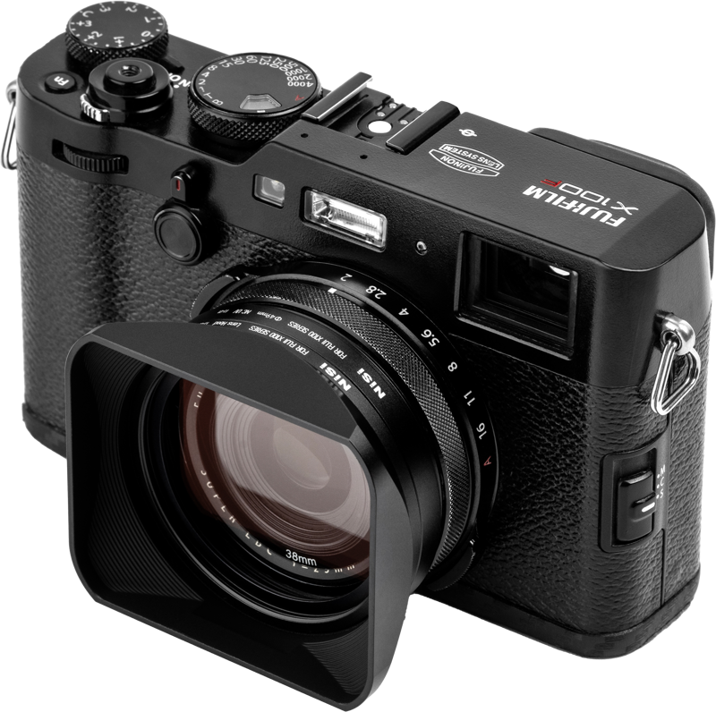 NiSi Lens Hood, UV-Filter & Cap for Fujifilm X100 series Black - 7
