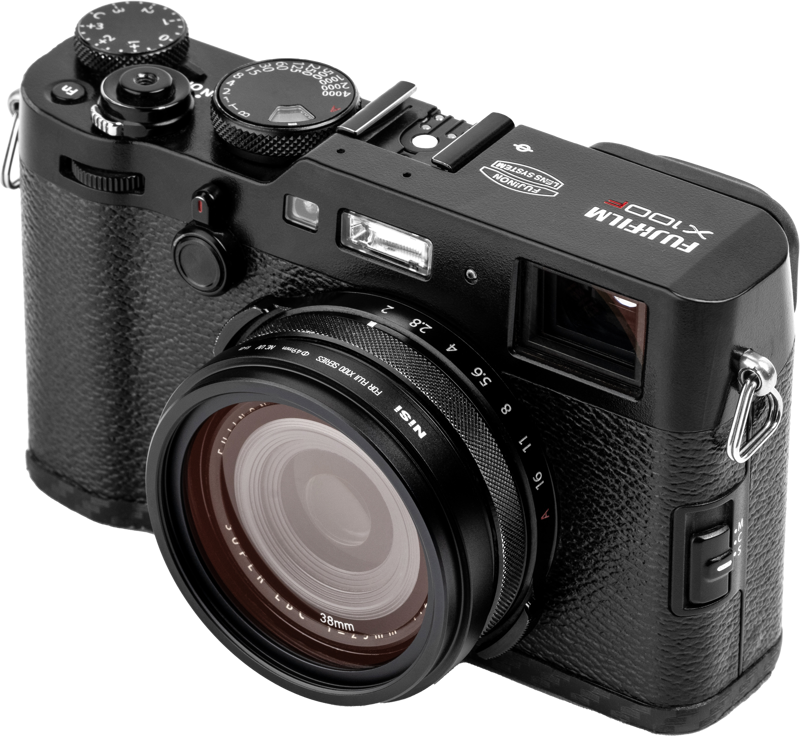 NiSi Lens Hood, UV-Filter & Cap for Fujifilm X100 series Black - 6