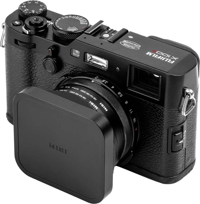 NiSi Lens Hood, UV-Filter & Cap for Fujifilm X100 series Black - 8