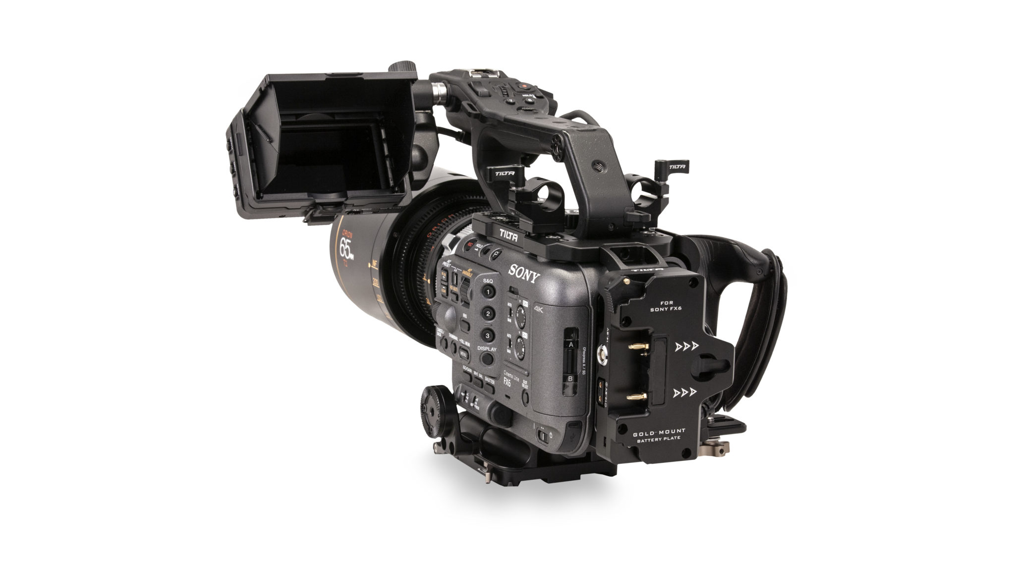 Tilta Camera Cage for Sony FX6 Advanced Kit - Gold Mount - 4