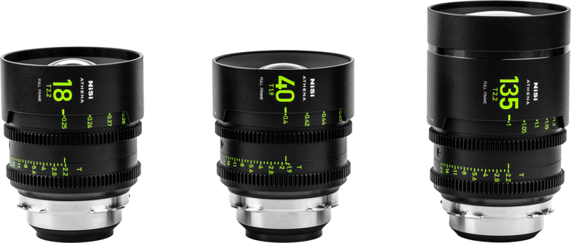 NiSi Cine Lens Set Athena Prime Add-On (3 Lenses) RF-Mount