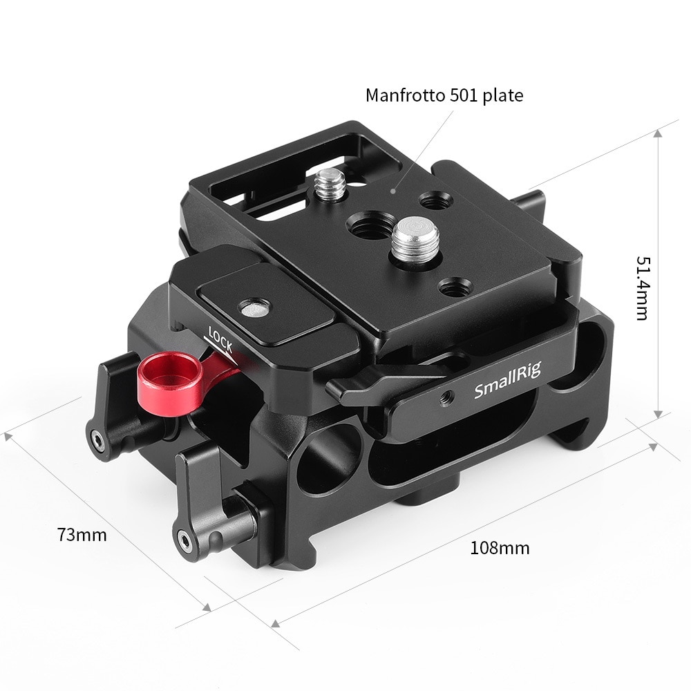 SmallRig Baseplate for BMPCC 4K (Manfrotto 501PL Compatible) 2266 - 3