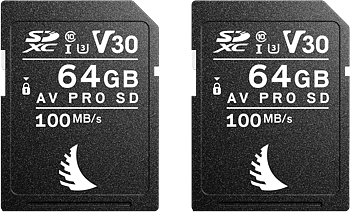 Angelbird SD Match Pack for Fujifilm AV PRO V30 64 GB | 2 PACK