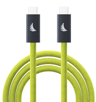 Angelbird Cable I USB-A to C 3.2 I Solid Flex Cable I Lime I 32 cm