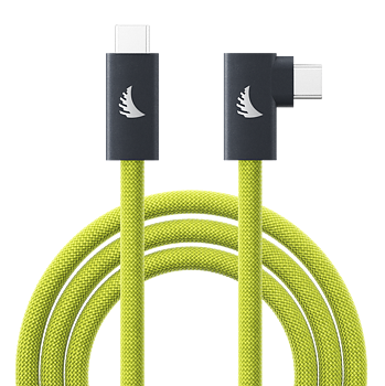 Angelbird Cable I USB-C 3.2 I Solid Flex Tether Cable Right-Angle I Lime I 4,5 m