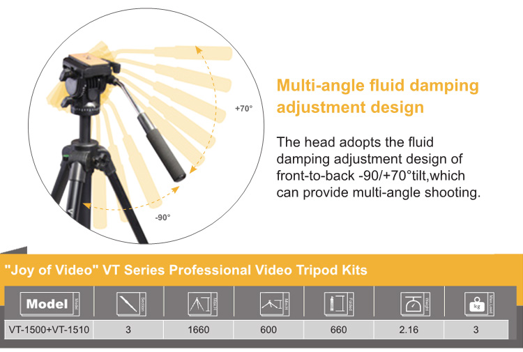 Tripod Vt-1500 Kingjoy - 7