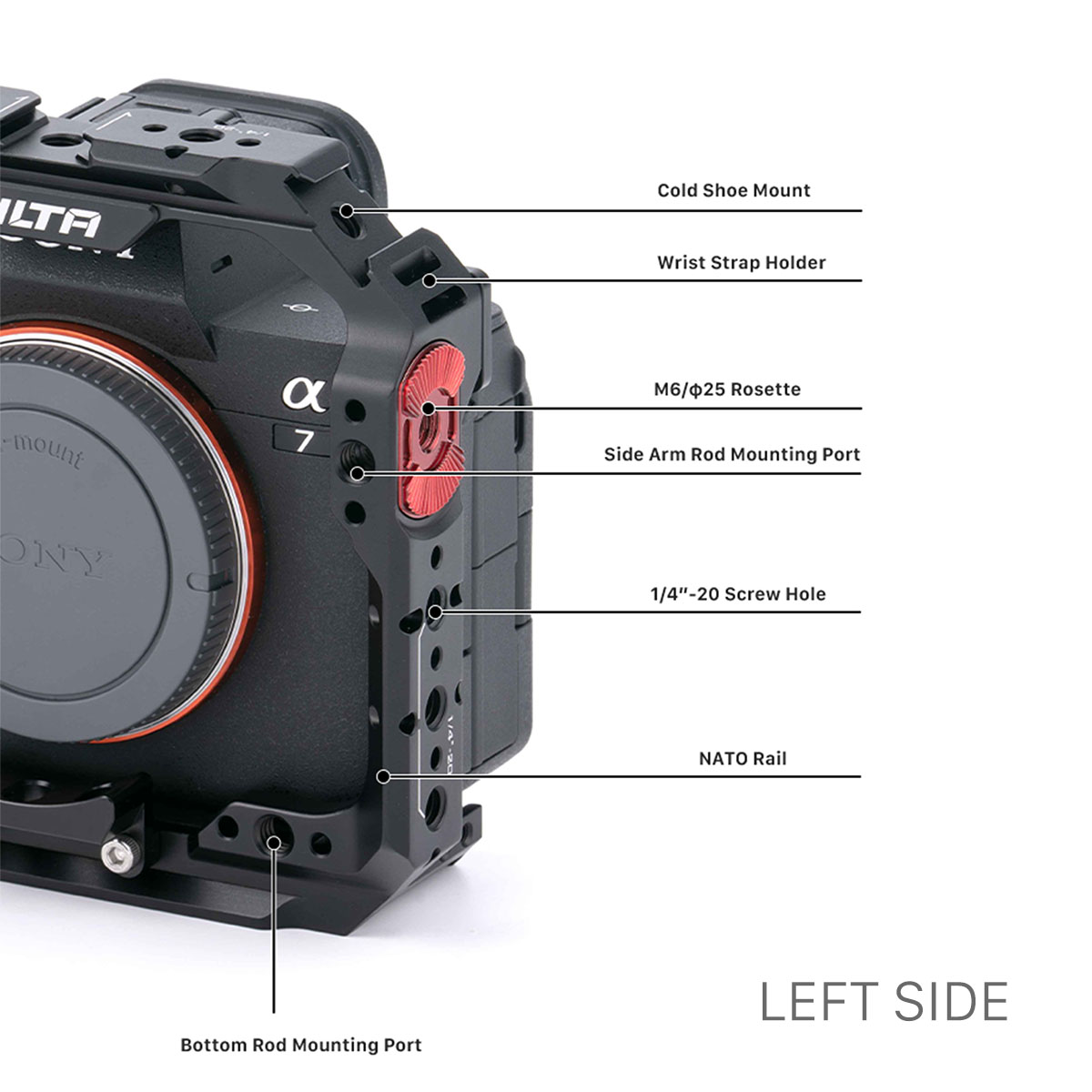 Tilta Full Camera Cage for Sony a7 IV - Black - 6