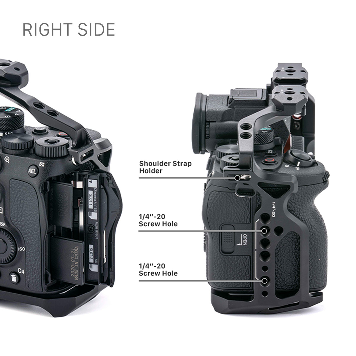 Tilta Full Camera Cage for Sony a7 IV - Black - 4