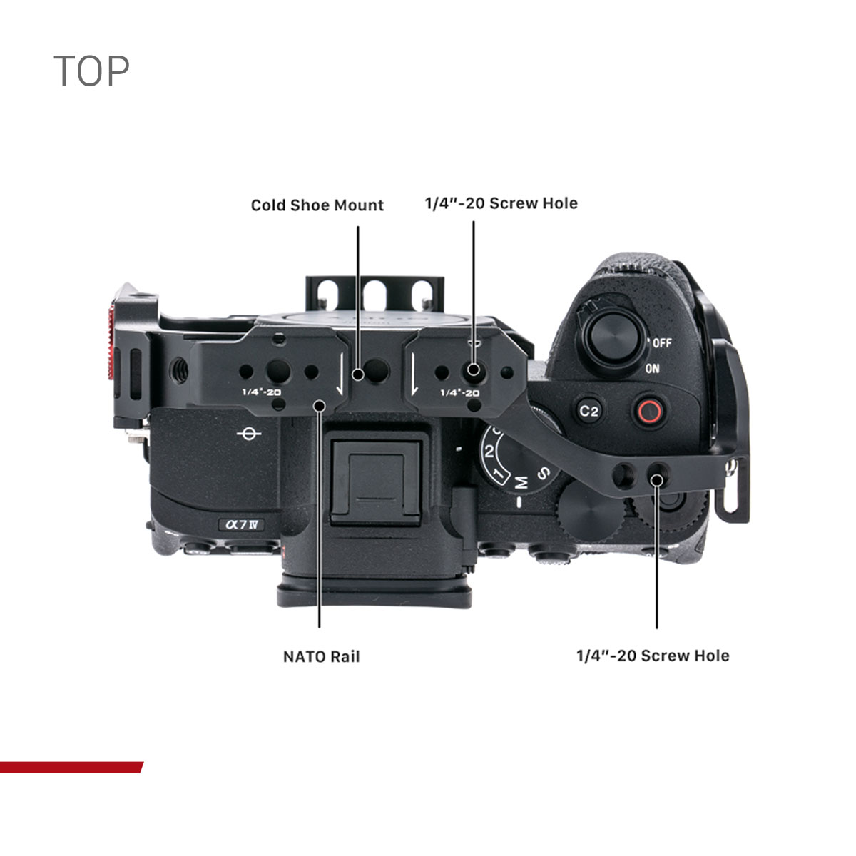 Tilta Full Camera Cage for Sony a7 IV - Black - 5