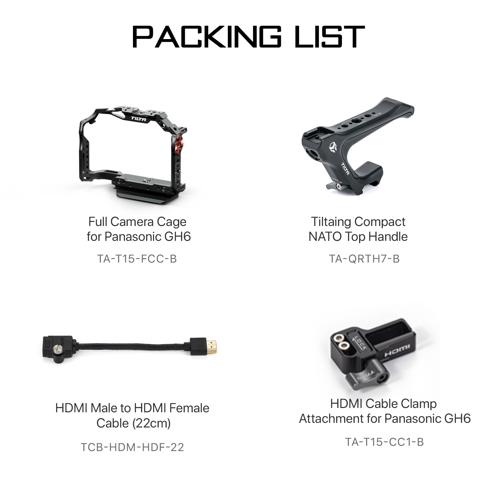 Tilta Camera Cage for Panasonic GH6 Basic Kit - Black - 10