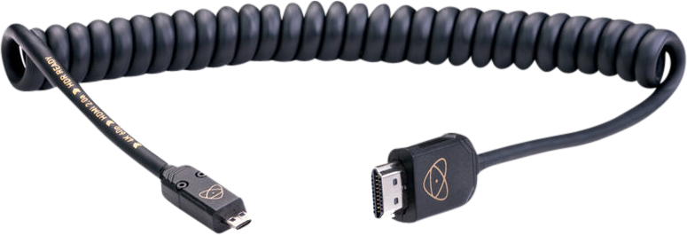 Atomos HDMI 4K60p  Micro to Full 40cm die cast connector (80cm Extended) – för filmskapare