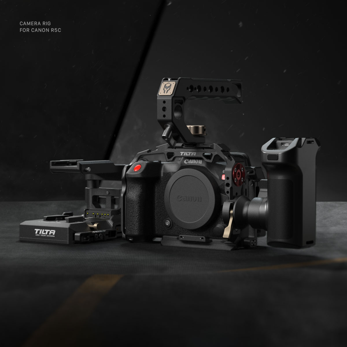 Tilta Camera Cage for Canon R5C Basic Kit - Black - 9