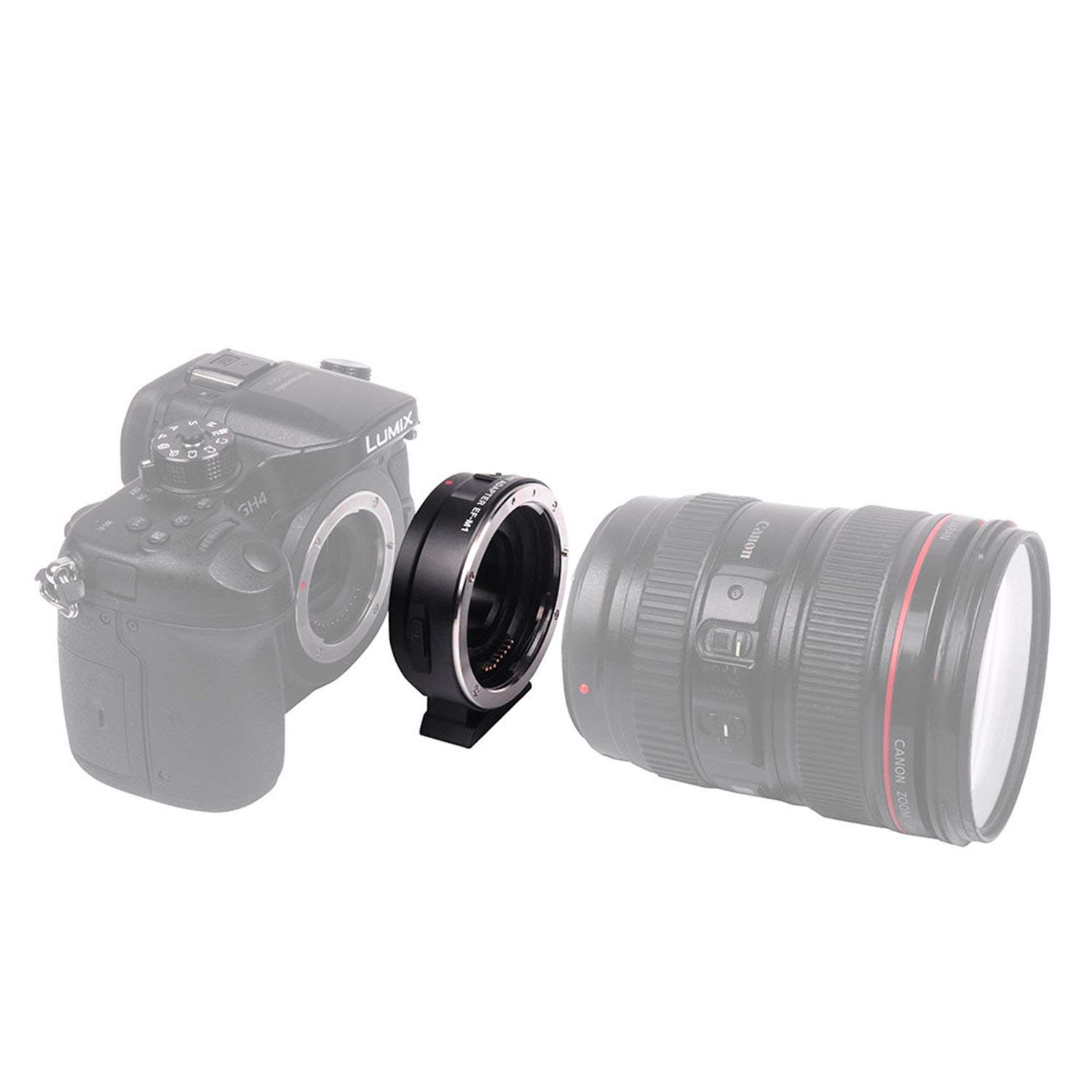 VILTROX EF-M1 Auto Focus Exif Lens Adapter for Canon EF To M43 Kamera  - 5