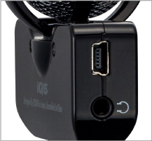 ZOOM iQ5/B Black - MICROFONO STEREO PER IPHONE IPOD E IPAD NERO - (BI) Microfoni  da studio