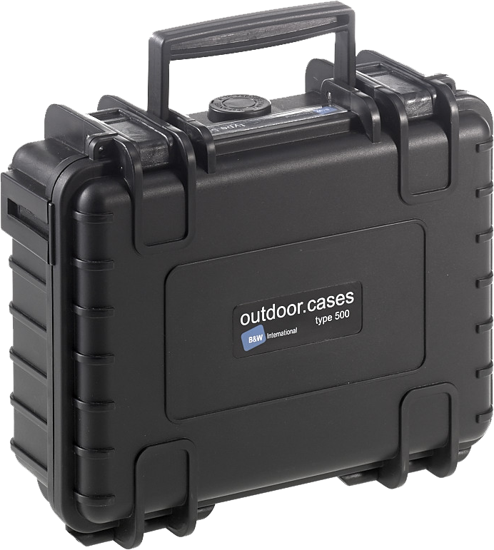 B&W Outdoor Cases B&W Outdoor Case Type 500 Svart (m. skumplast) - 2