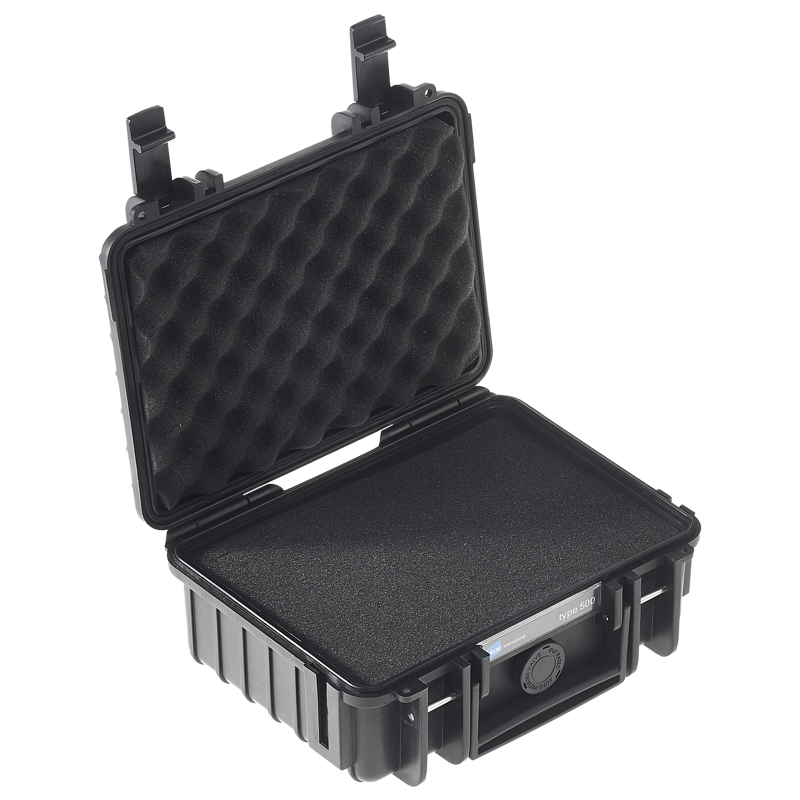 B&W Outdoor Cases B&W Outdoor Case Type 500 Svart (m. skumplast) - 5
