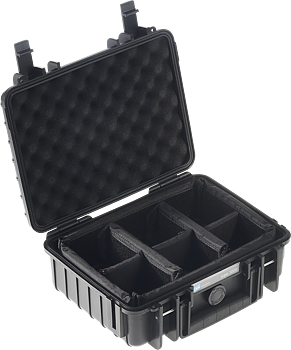 B&W Outdoor Cases Type 1000 Svart (m. inredning)